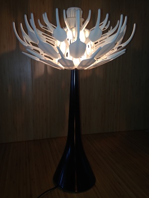 时光流转的艺术 3D打印开合灯与钟表的融合设计